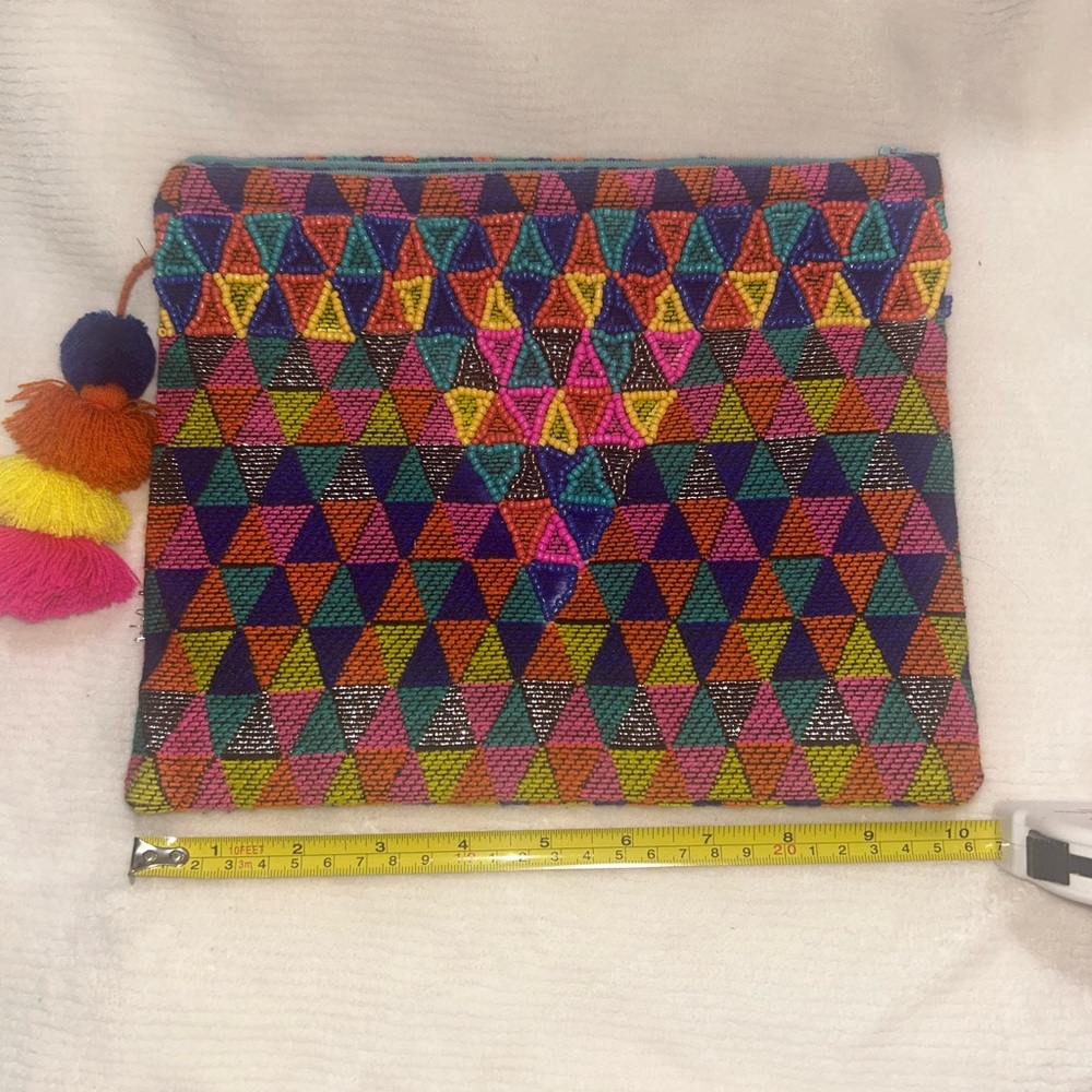 Colorful Geometric Pattern Clutch - Picture 5 of 5